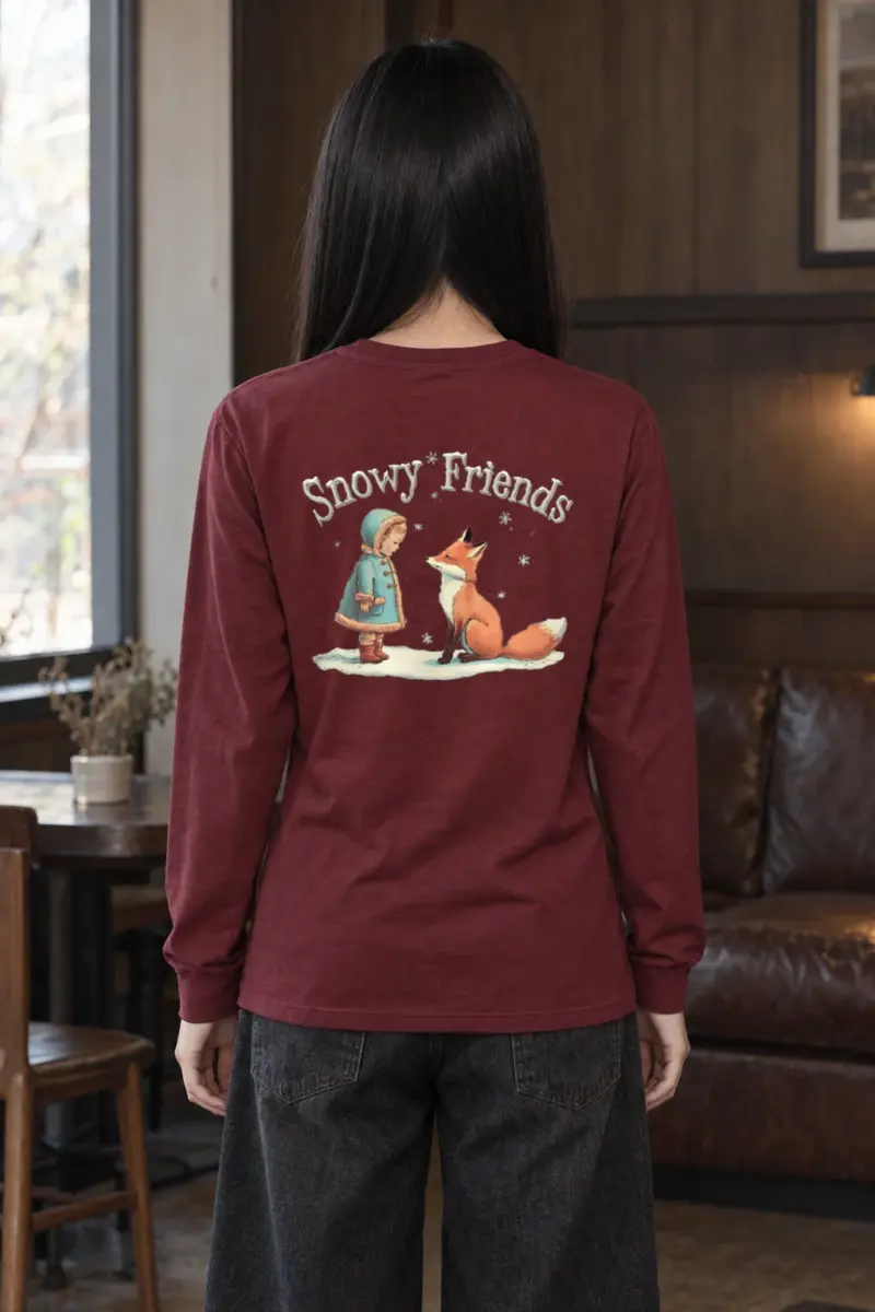 "Snowy Friends" Unisex Longsleeve T-shirt