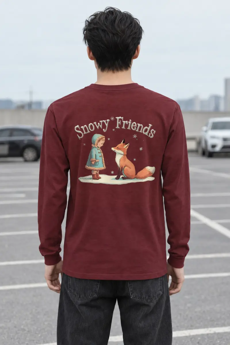 "Snowy Friends" Unisex Longsleeve T-shirt