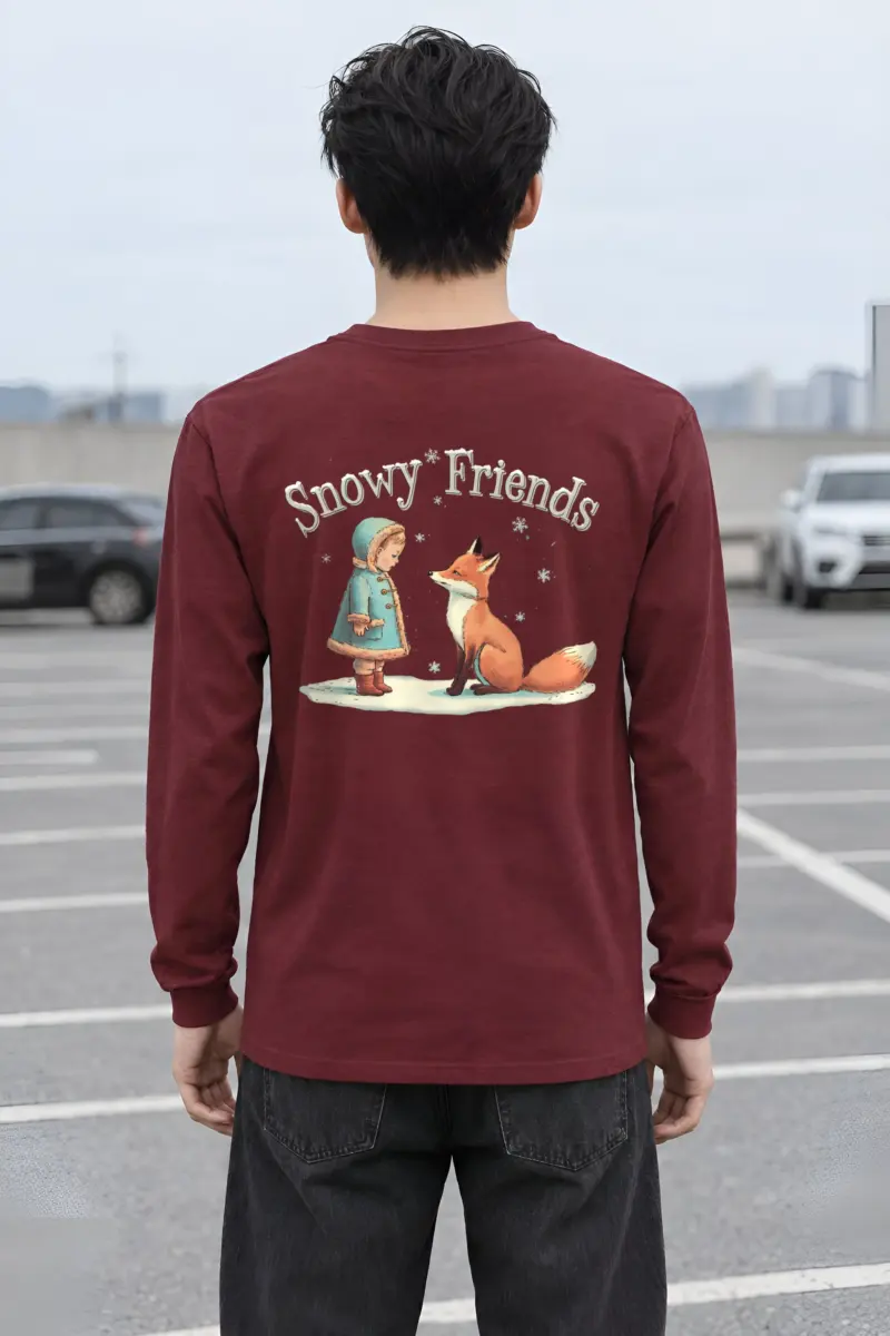 "Snowy Friends" Unisex Longsleeve T-shirt