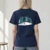 "Snowy Pine Path" Heavyweight Unisex Crewneck T-shirt