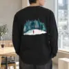"Snowy Pine Path" Unisex Longsleeve T-shirt | Gildan 2400