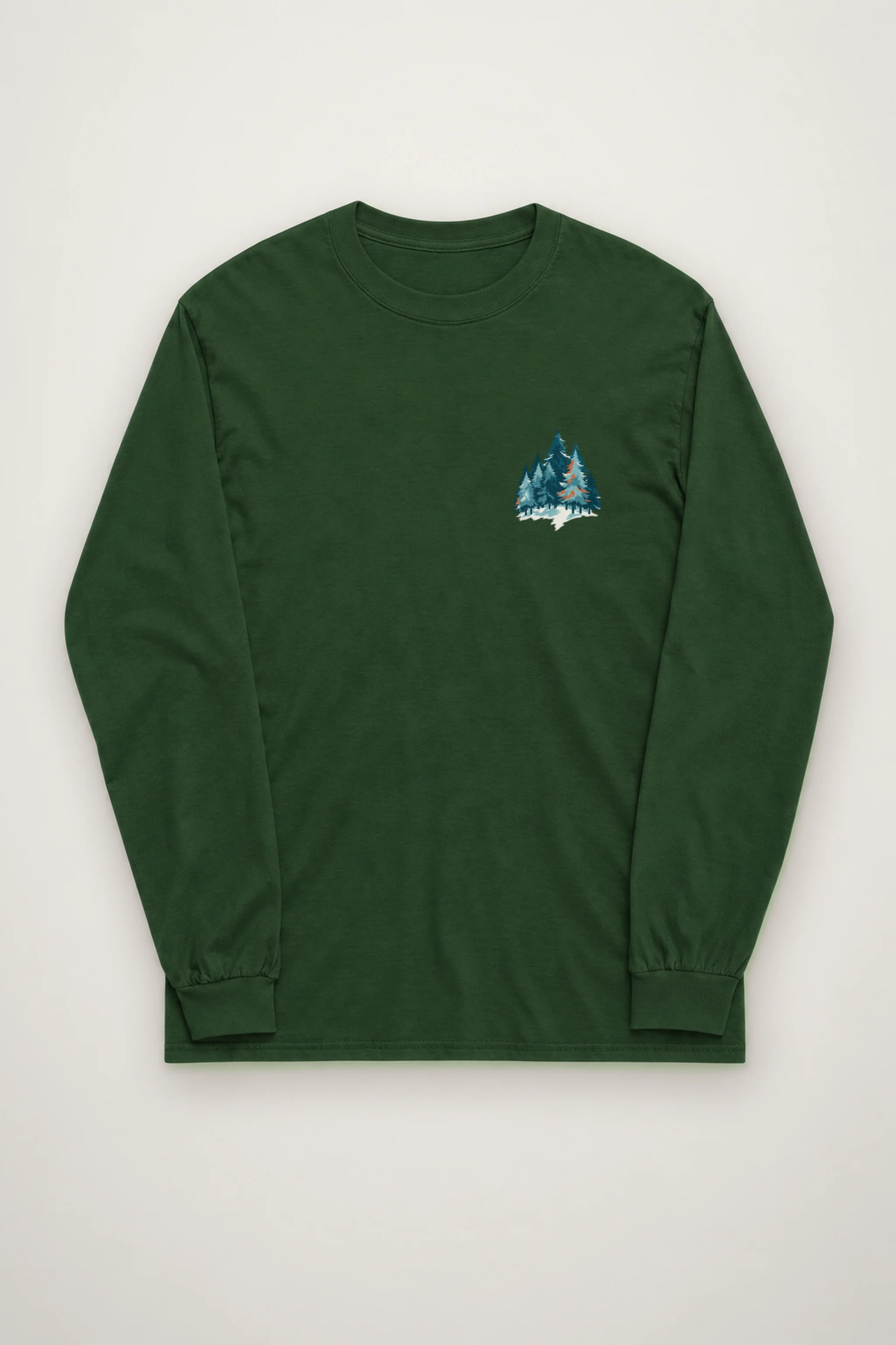 "Snowy Pine Path" Unisex Longsleeve T-shirt