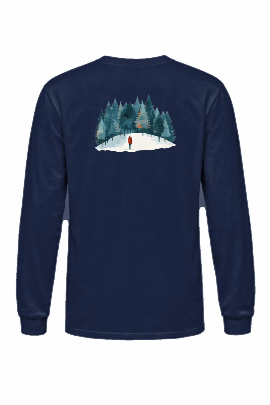 "Snowy Pine Path" Unisex Longsleeve T-shirt | Gildan 2400