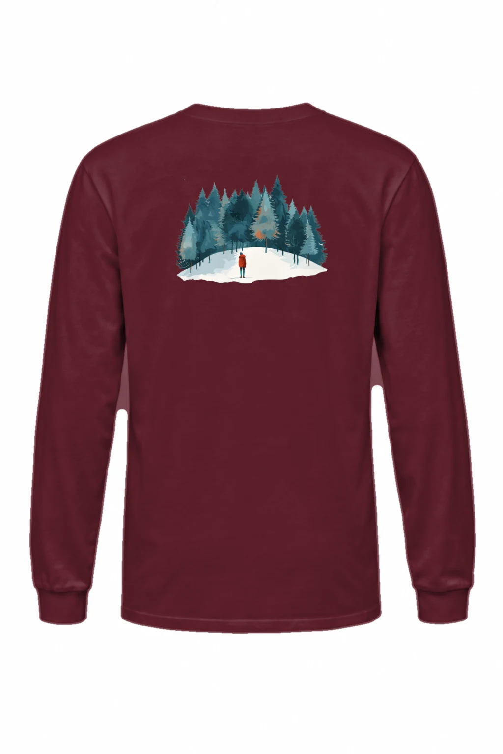 "Snowy Pine Path" Unisex Longsleeve T-shirt | Gildan 2400