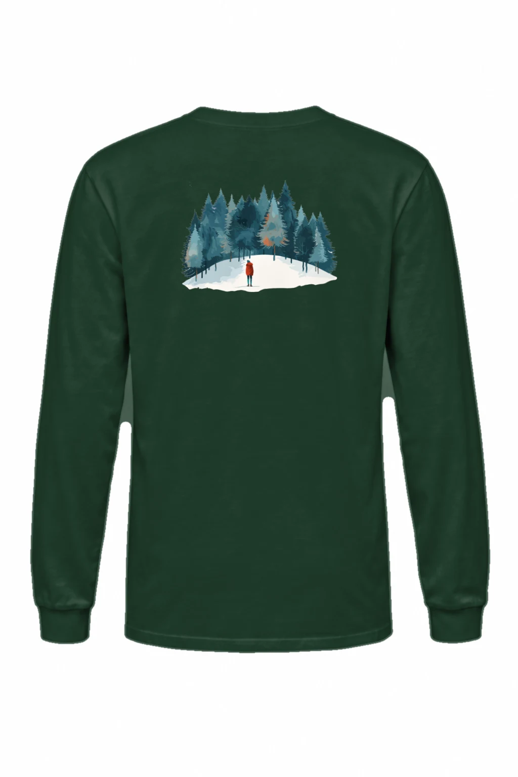 "Snowy Pine Path" Unisex Longsleeve T-shirt | Gildan 2400