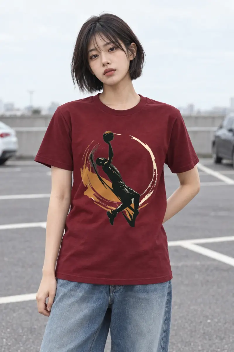 "Soaring Dunk" Heavyweight Unisex Crewneck T-shirt