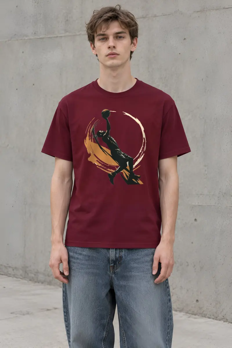 "Soaring Dunk" Heavyweight Unisex Crewneck T-shirt