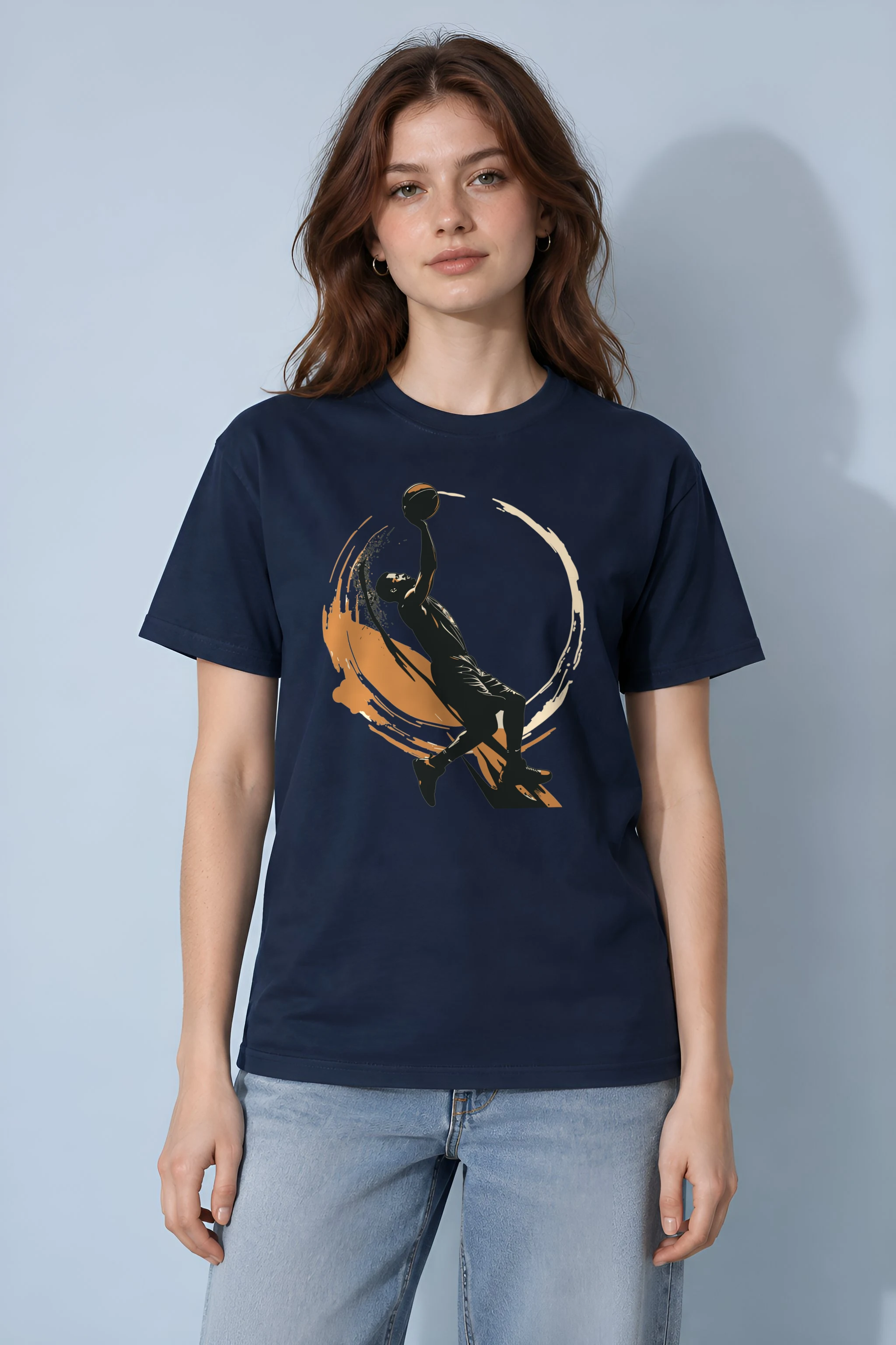"Soaring Dunk" Heavyweight Unisex Crewneck T-shirt