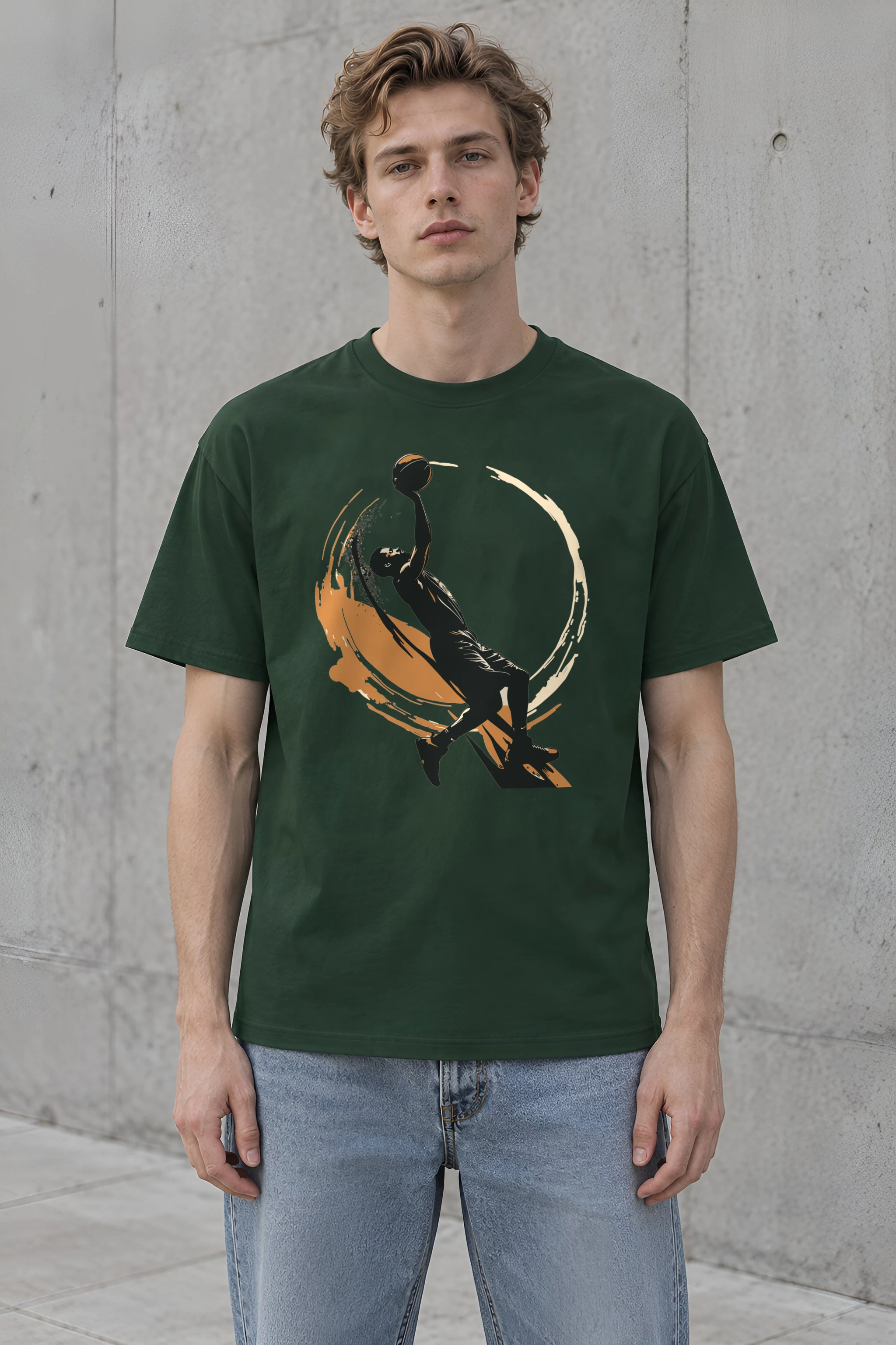 "Soaring Dunk" Heavyweight Unisex Crewneck T-shirt