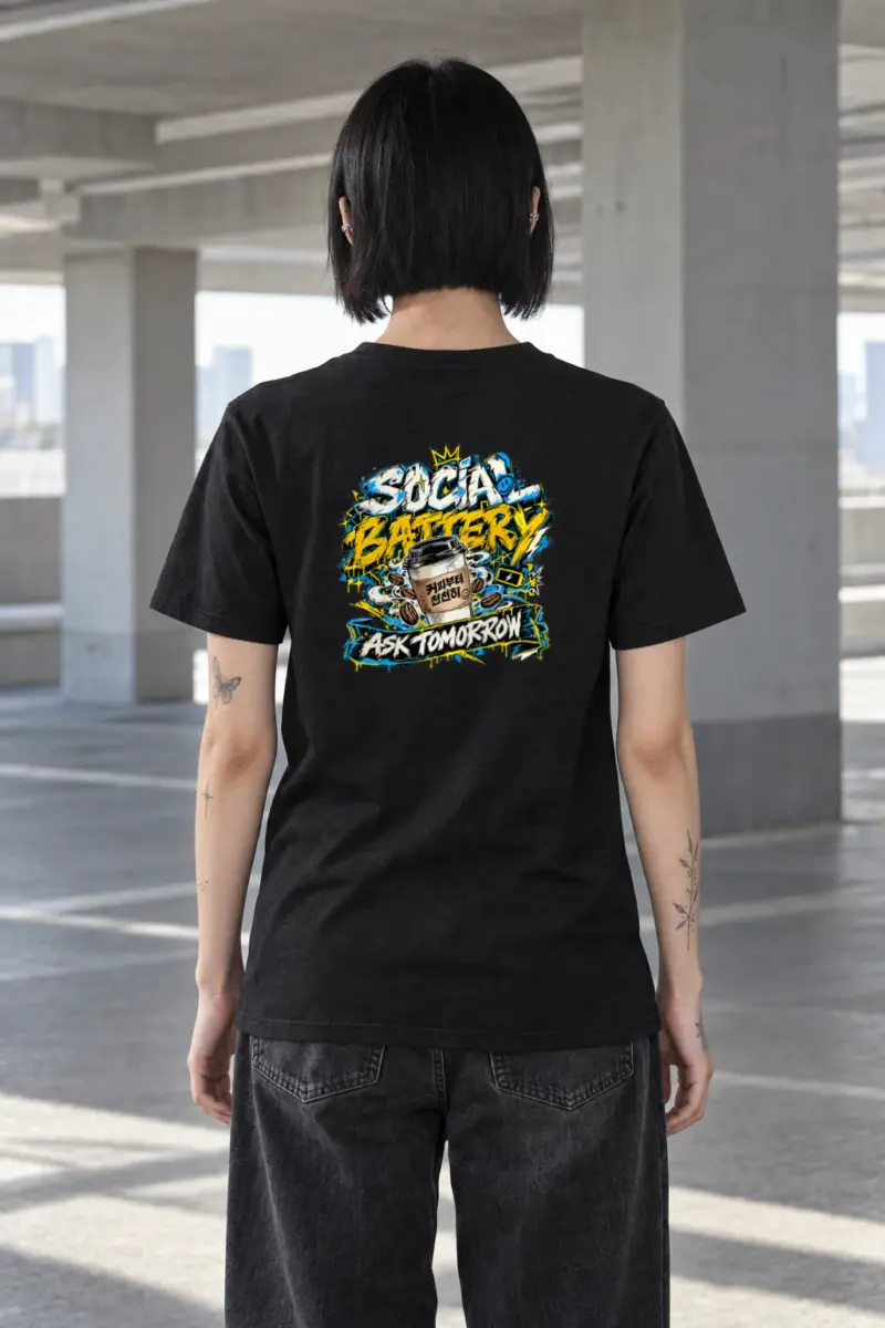 "Crowned Coffee Cup" Heavyweight Unisex Crewneck T-shirt