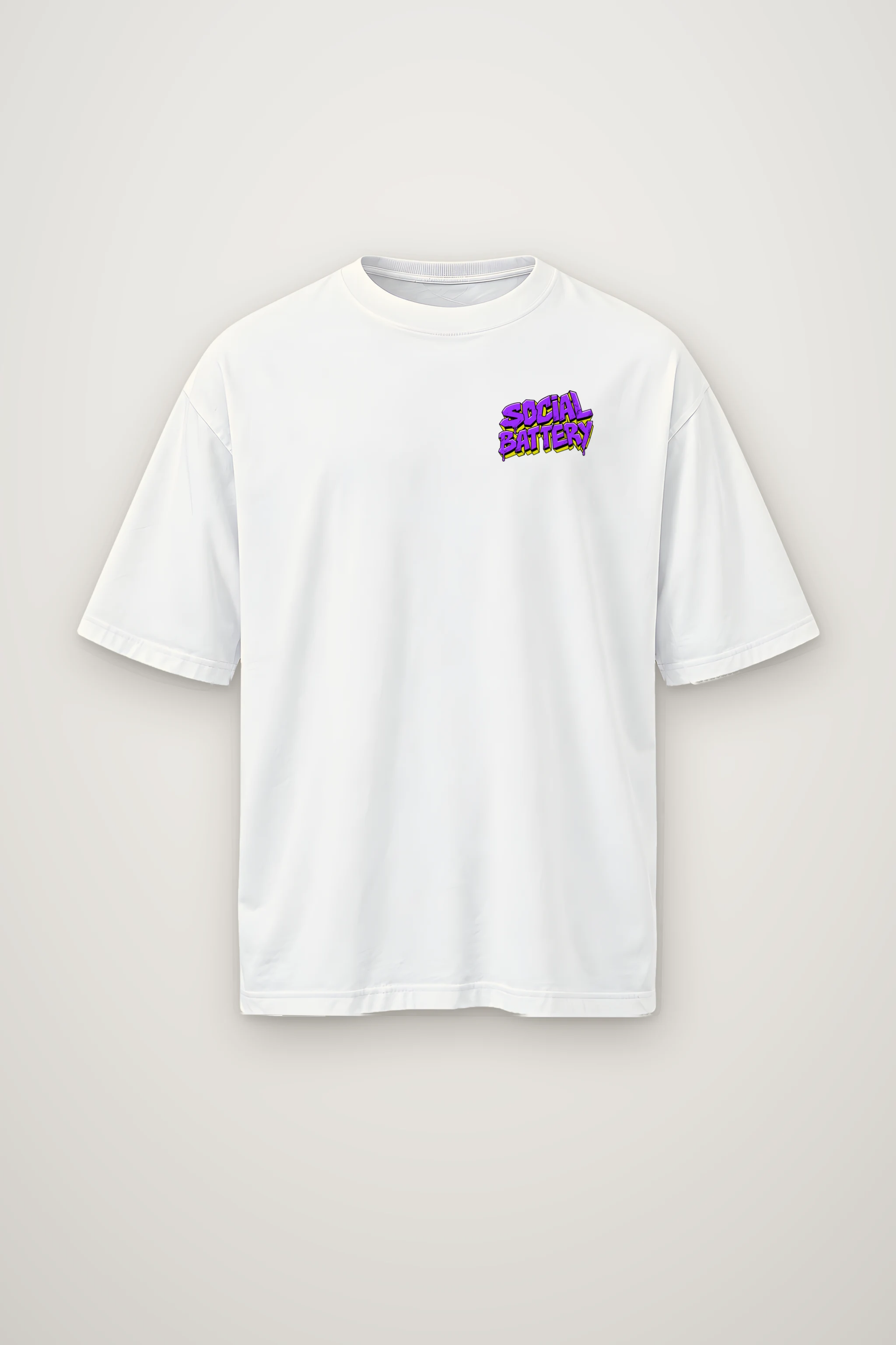 "Ask Tomorrow" Men's Oversized Heavyweight Crewneck T-Shirt