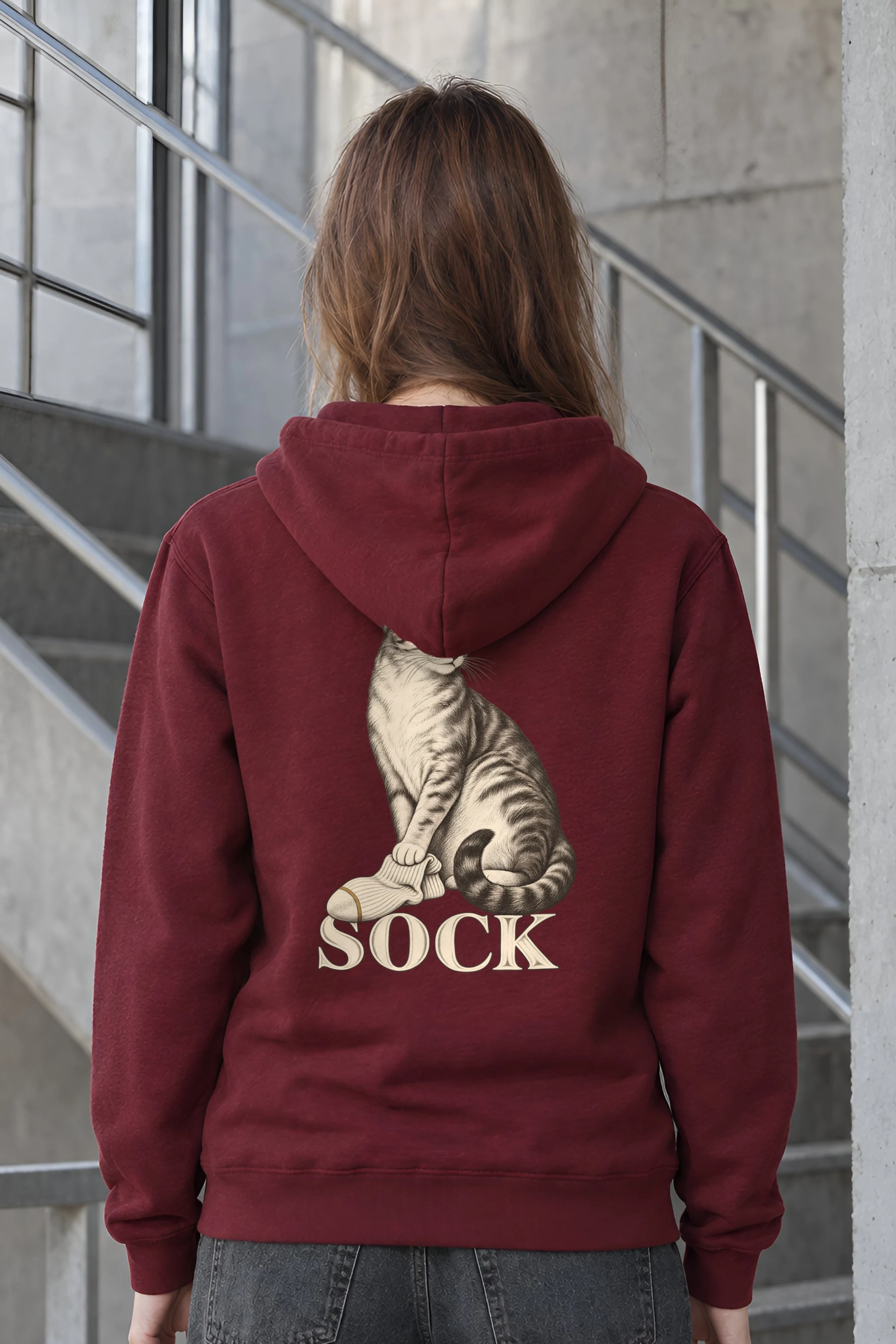 "Sock Study" 1 Pullover Hoodie