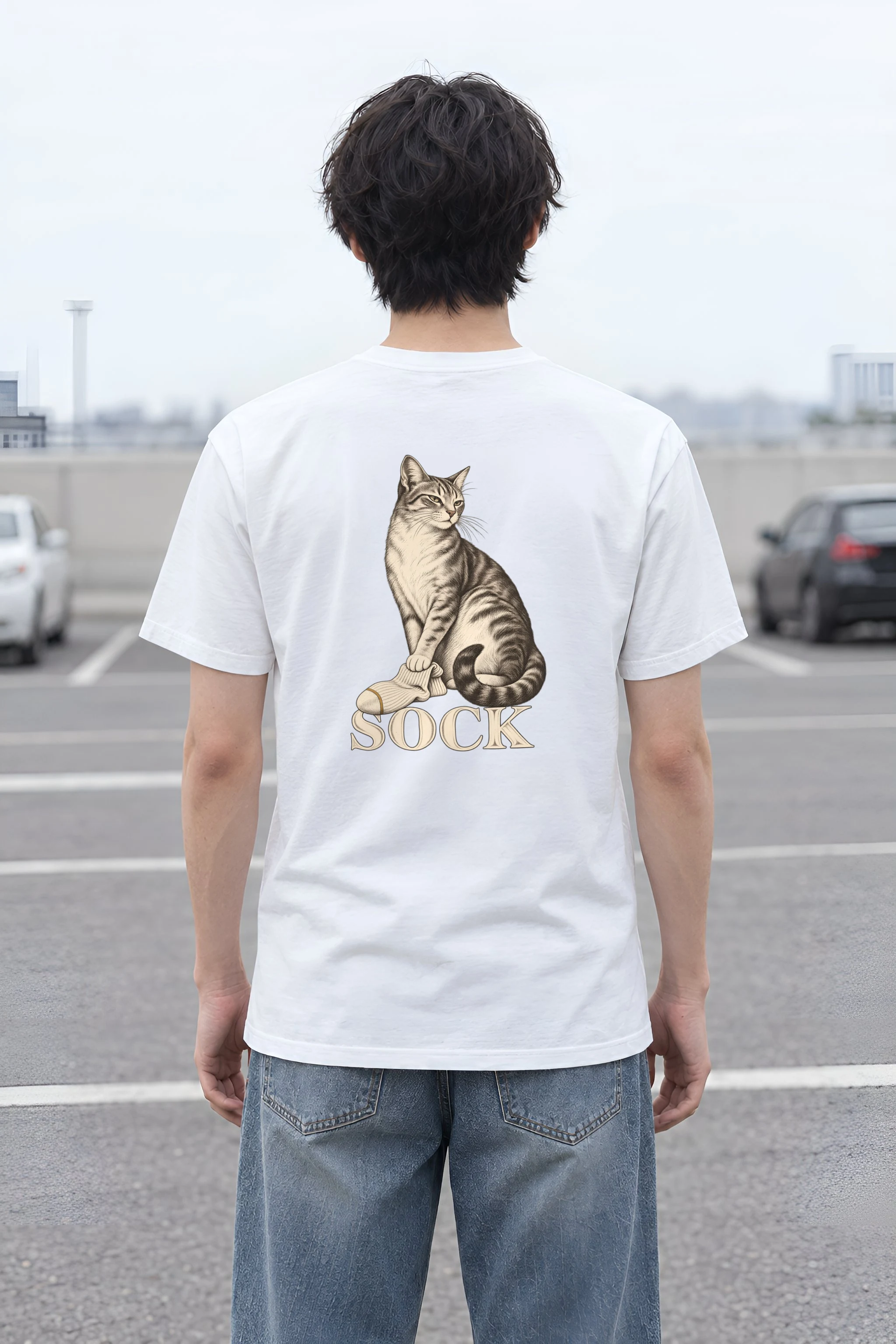 "Sock Study" Heavyweight Unisex Crewneck T-shirt