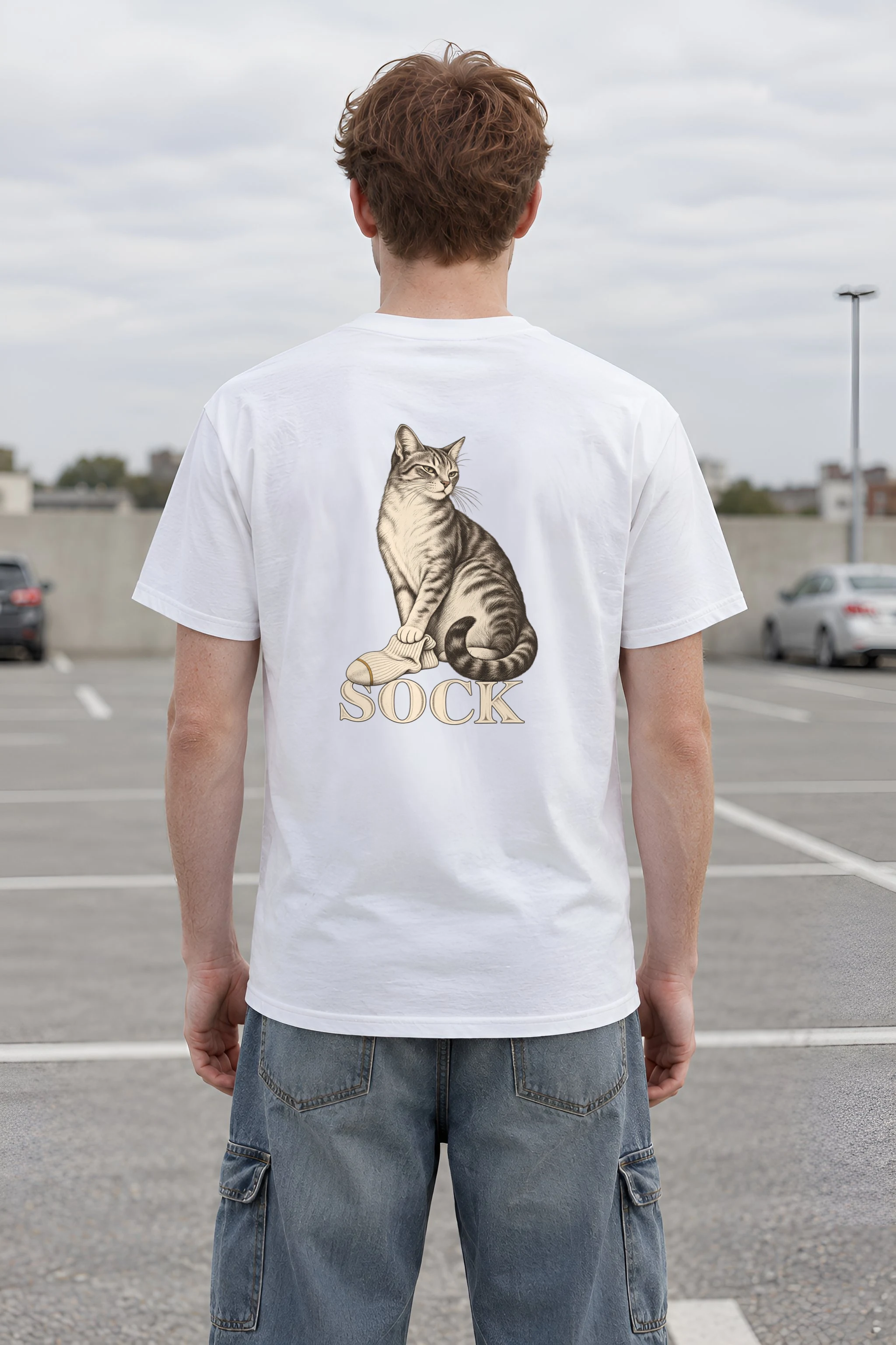 "Sock Study" Heavyweight Unisex Crewneck T-shirt