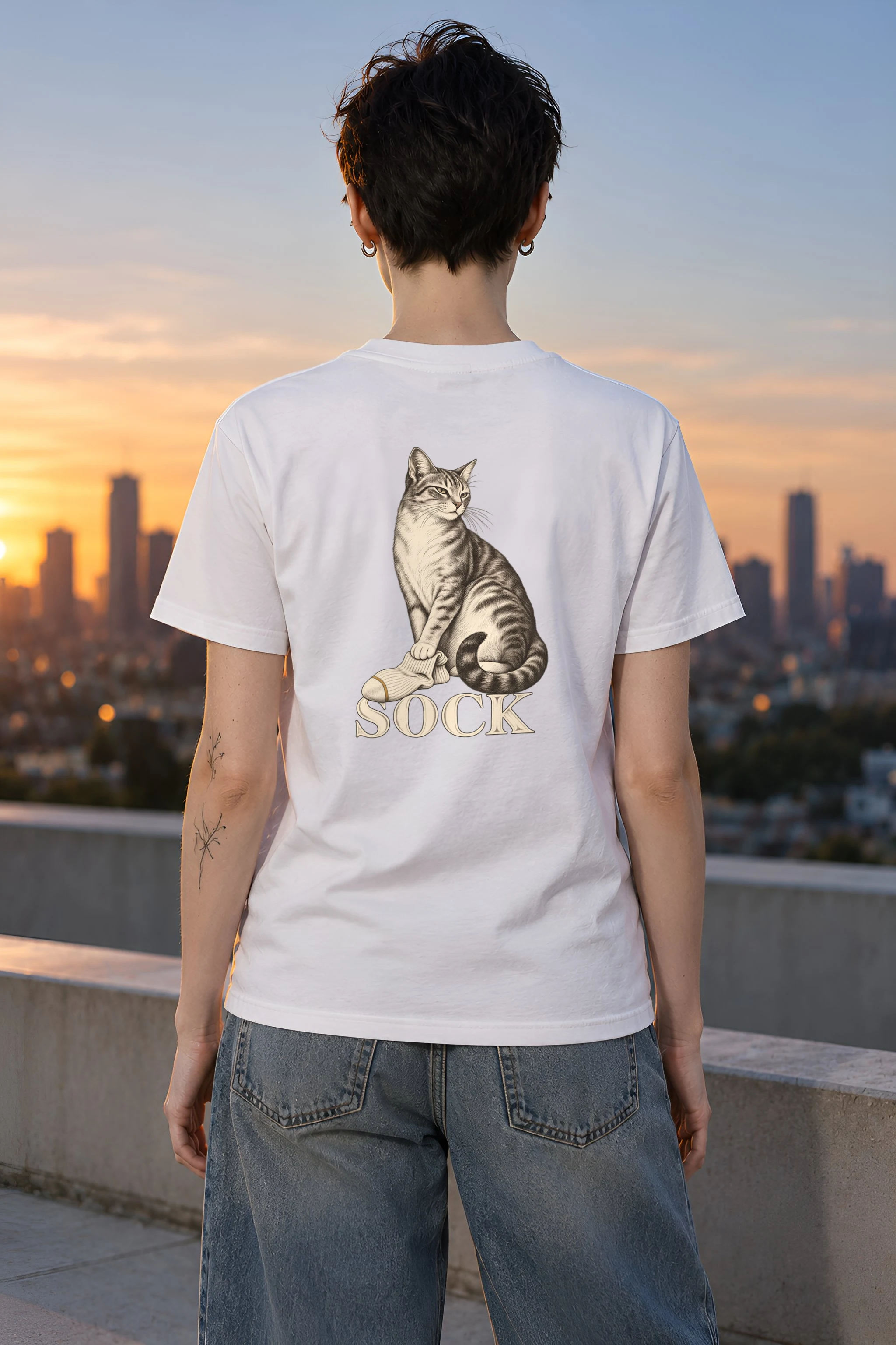 "Sock Study" Heavyweight Unisex Crewneck T-shirt