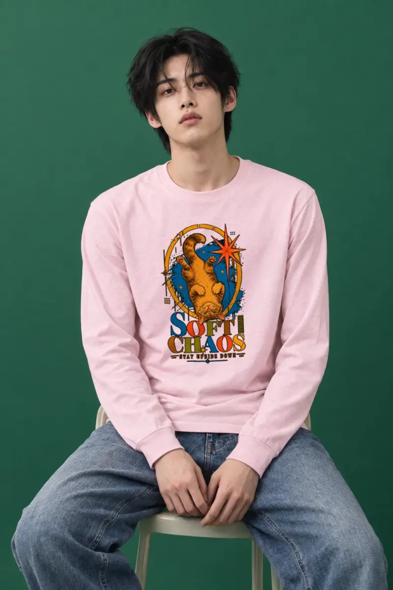 "Soft Chaos Cat" Unisex Longsleeve T-shirt