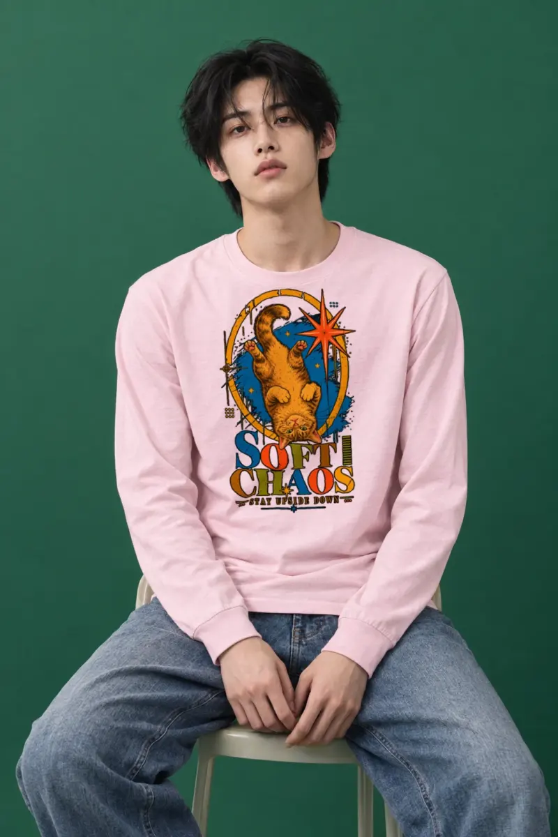 "Soft Chaos Cat" Unisex Longsleeve T-shirt