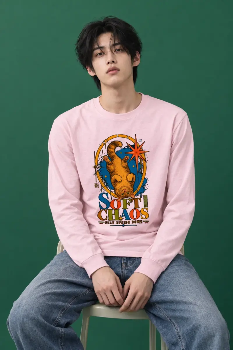 "Soft Chaos Cat" Unisex Longsleeve T-shirt
