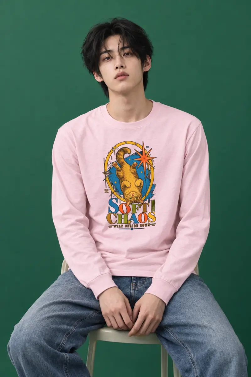 "Soft Chaos Cat" Unisex Longsleeve T-shirt
