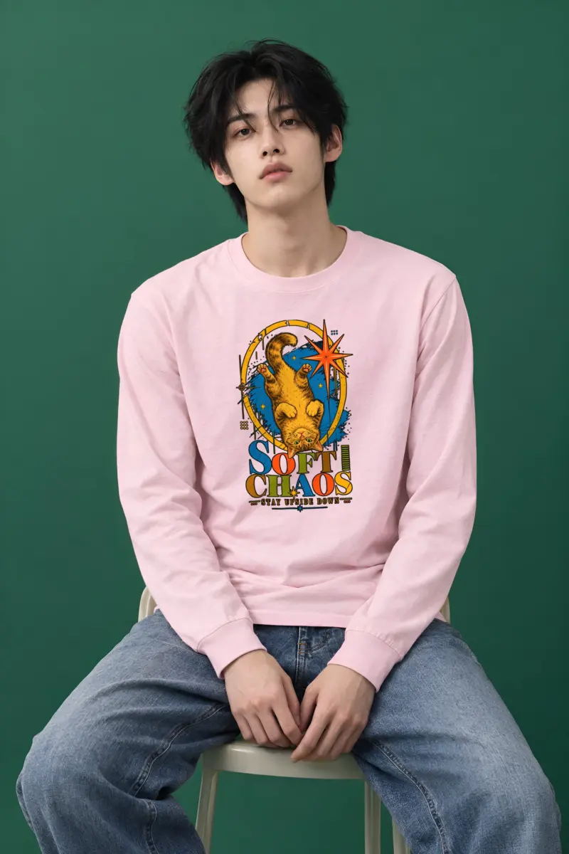 "Soft Chaos Cat" Unisex Longsleeve T-shirt