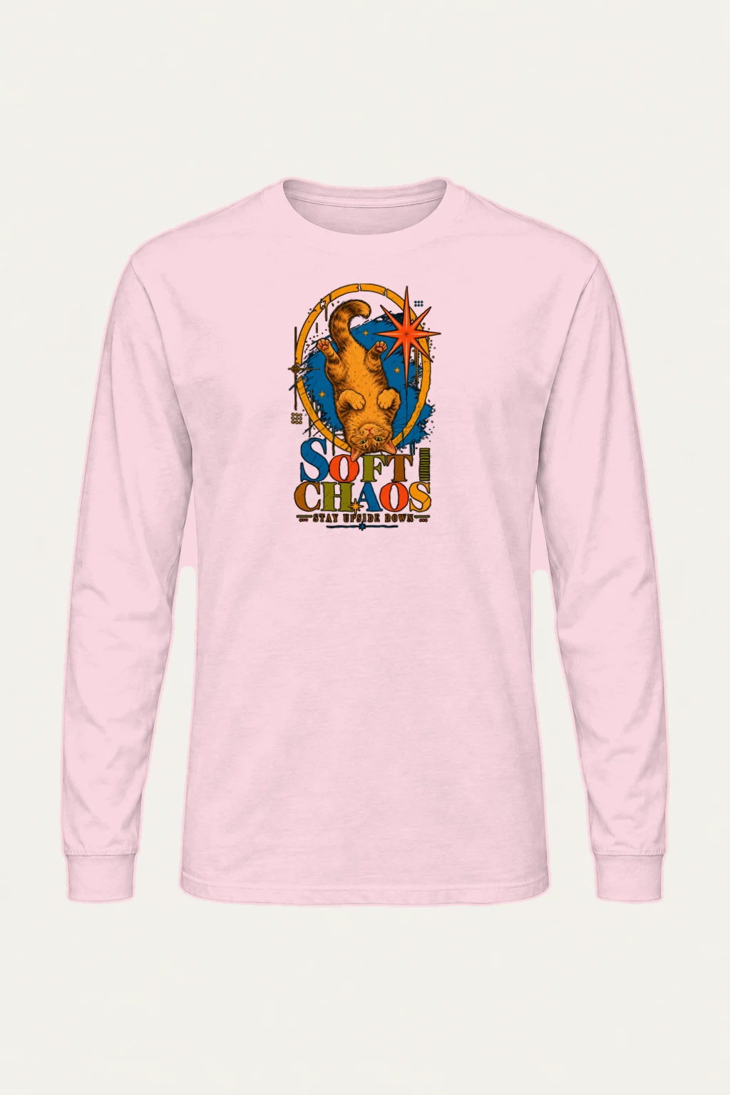 "Soft Chaos Cat" Unisex Longsleeve T-shirt | Gildan 2400