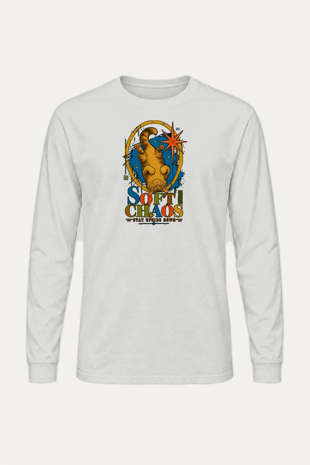 "Soft Chaos Cat" Unisex Longsleeve T-shirt | Gildan 2400