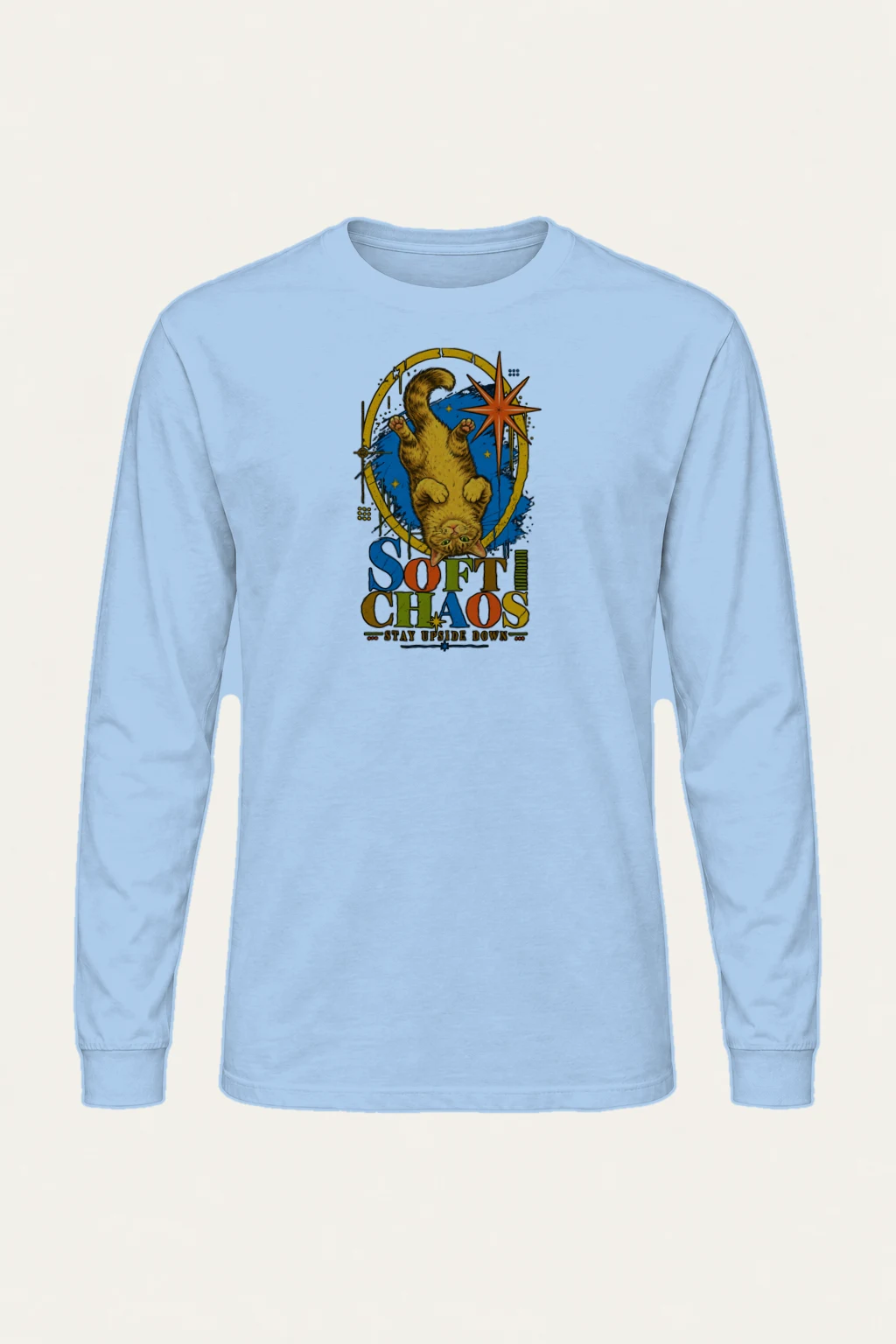 "Soft Chaos Cat" Unisex Longsleeve T-shirt | Gildan 2400
