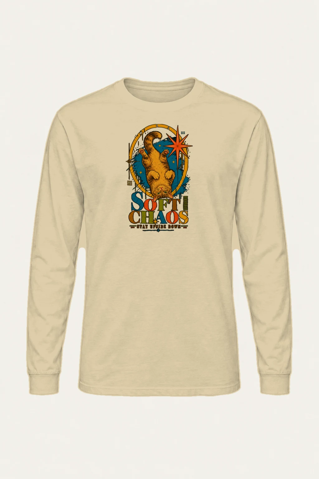 "Soft Chaos Cat" Unisex Longsleeve T-shirt | Gildan 2400