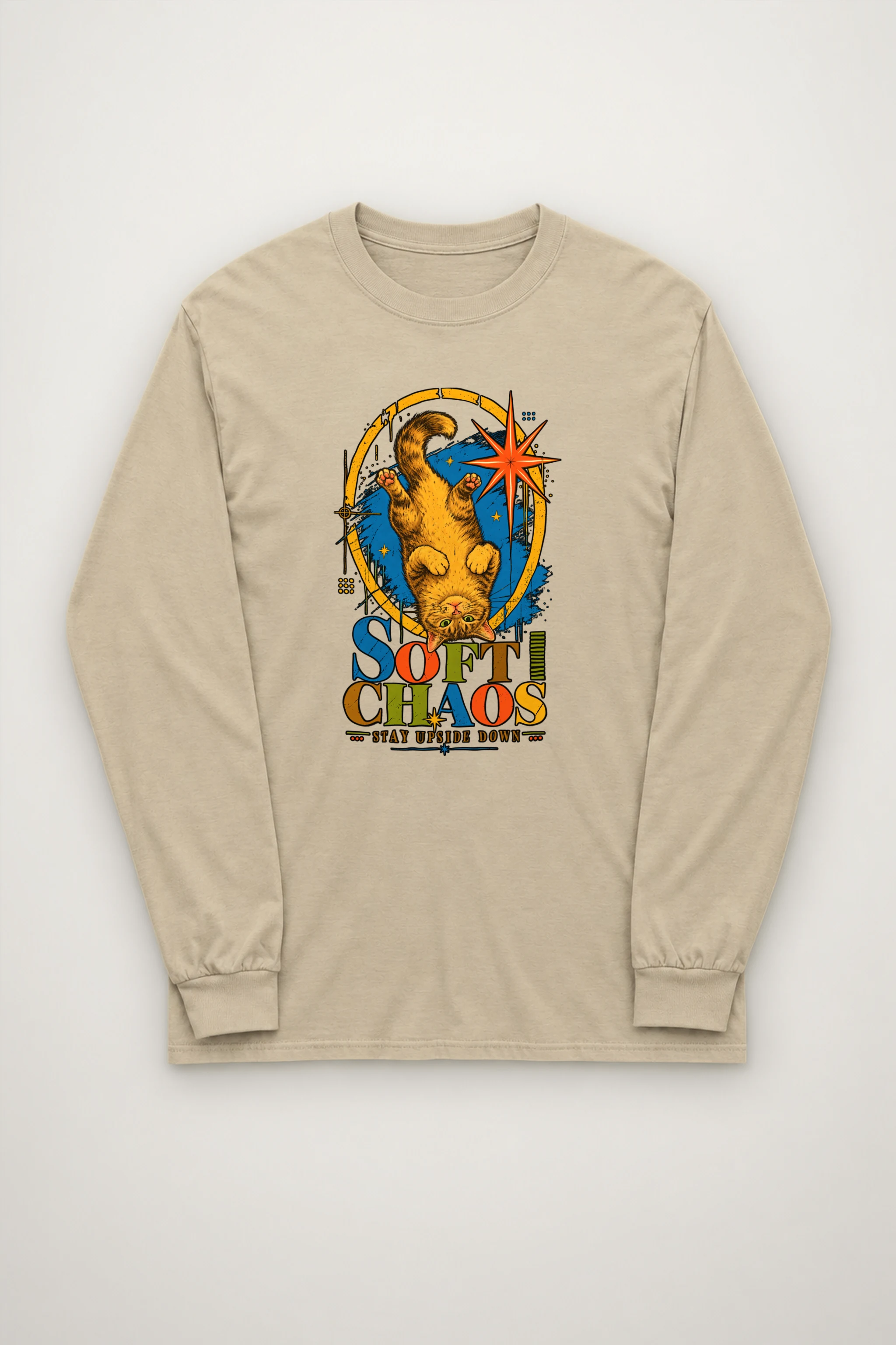 "Soft Chaos Cat" Unisex Longsleeve T-shirt