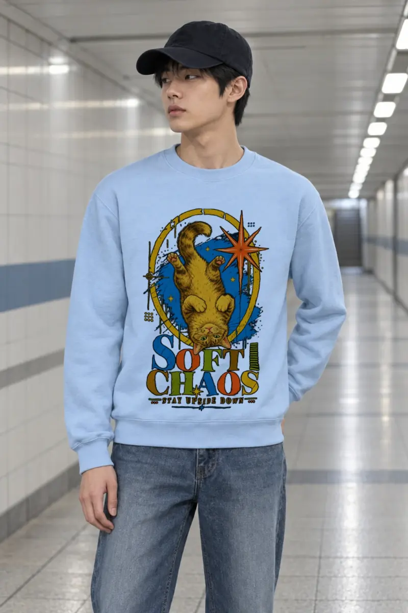 "Soft Chaos" Heavy Blend Unisex Crewneck Sweatshirt