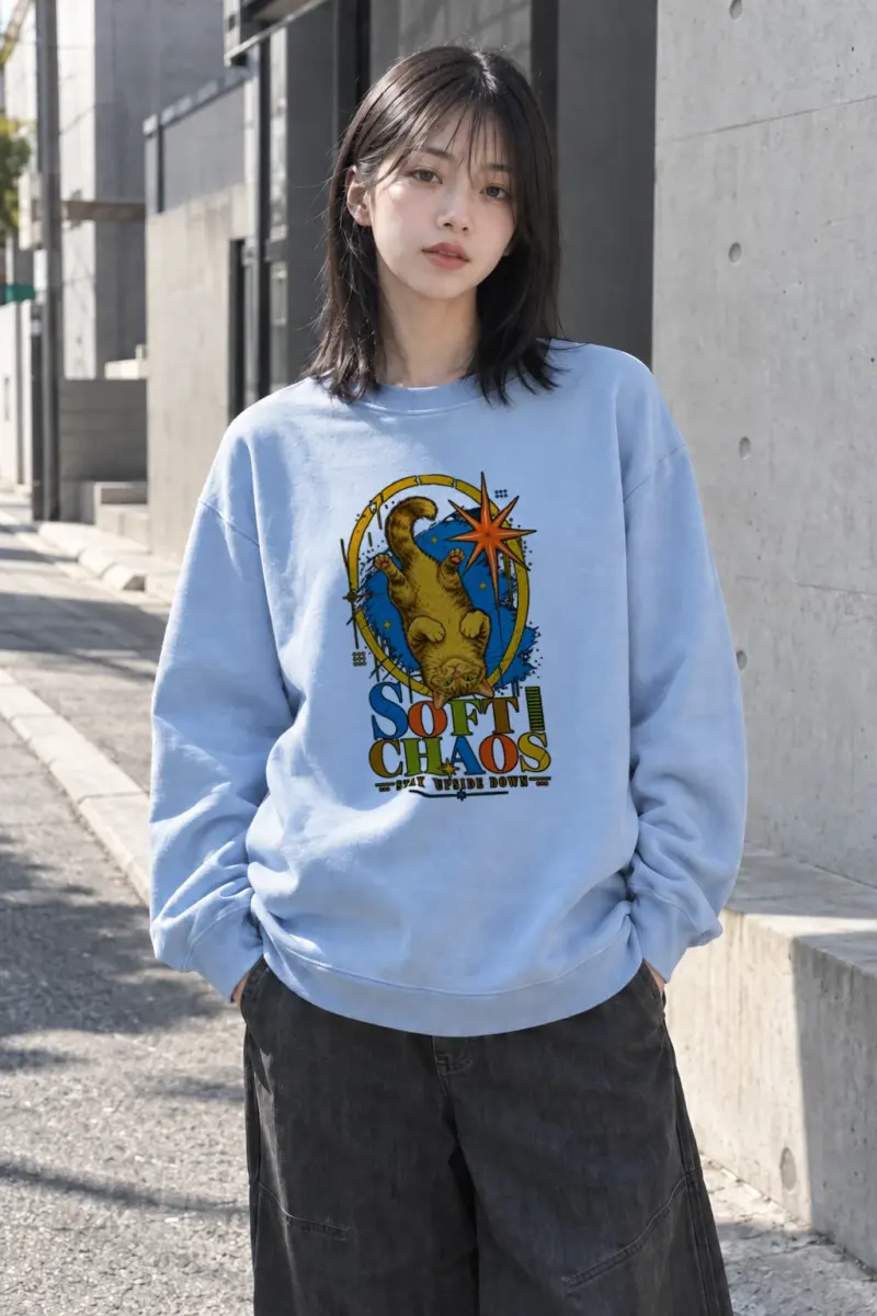 "Soft Chaos" Heavy Blend Unisex Crewneck Sweatshirt | Gildan 18000