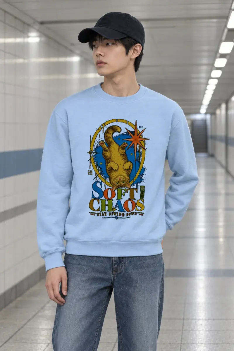 "Soft Chaos" Heavy Blend Unisex Crewneck Sweatshirt