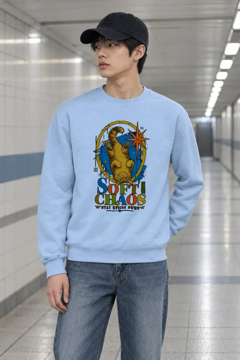 "Soft Chaos" Heavy Blend Unisex Crewneck Sweatshirt
