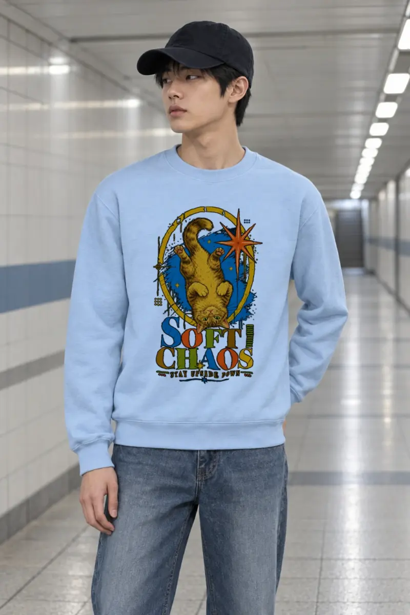 "Soft Chaos" Heavy Blend Unisex Crewneck Sweatshirt