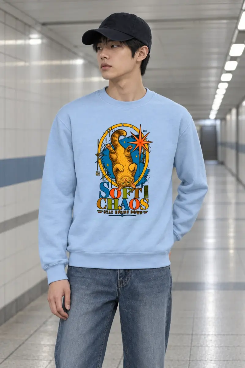 "Soft Chaos" Heavy Blend Unisex Crewneck Sweatshirt
