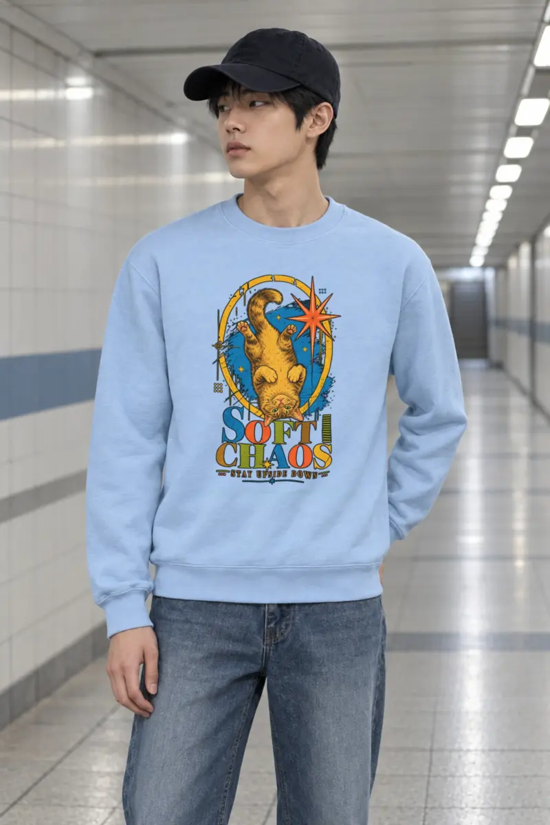 "Soft Chaos" Heavy Blend Unisex Crewneck Sweatshirt