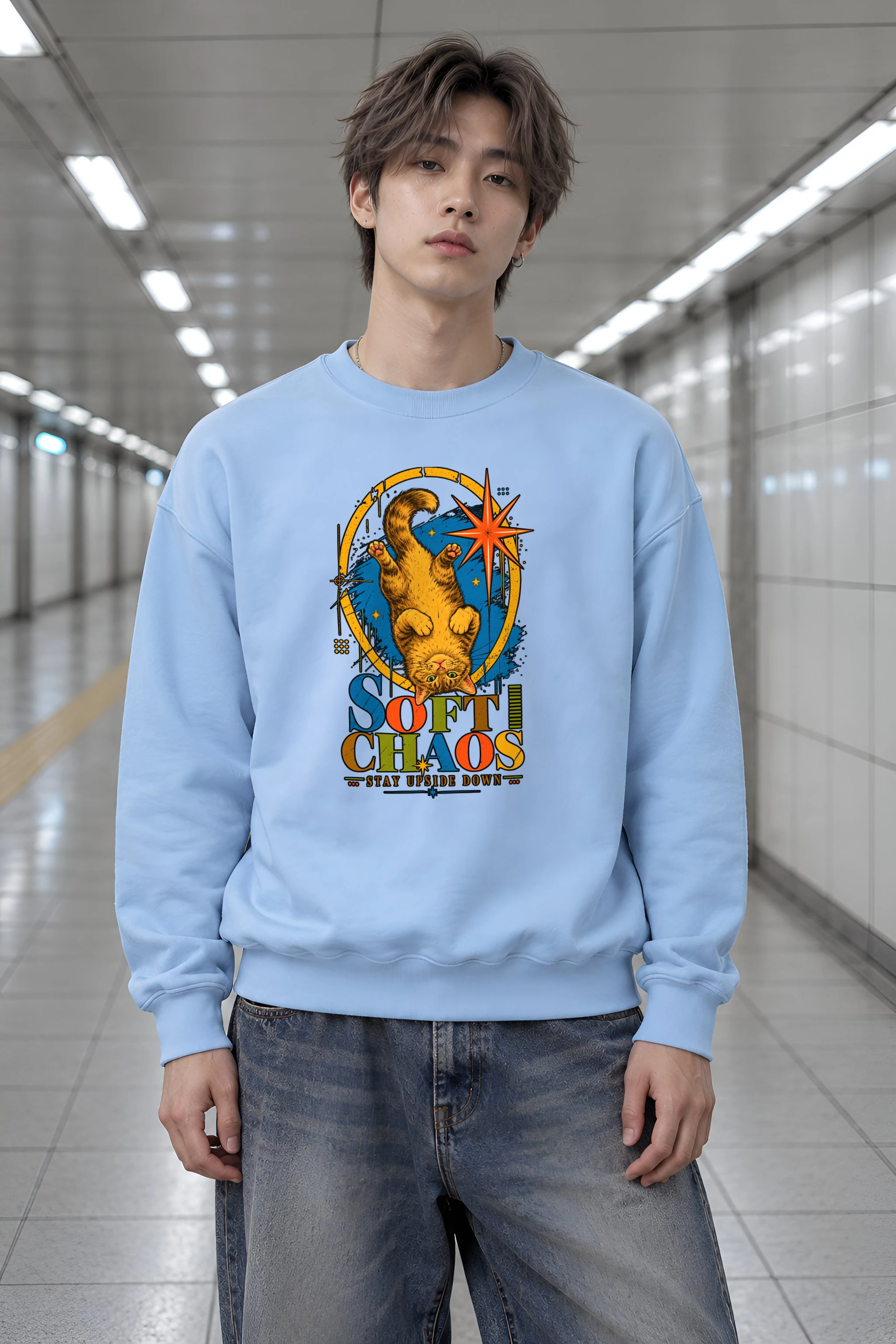 "Soft Chaos" Heavy Blend Unisex Crewneck Sweatshirt