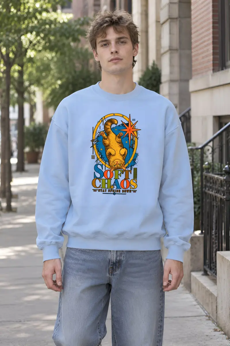 "Soft Chaos" Heavy Blend Unisex Crewneck Sweatshirt