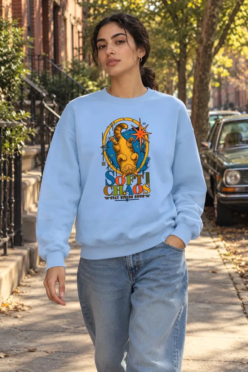 "Soft Chaos" Heavy Blend Unisex Crewneck Sweatshirt
