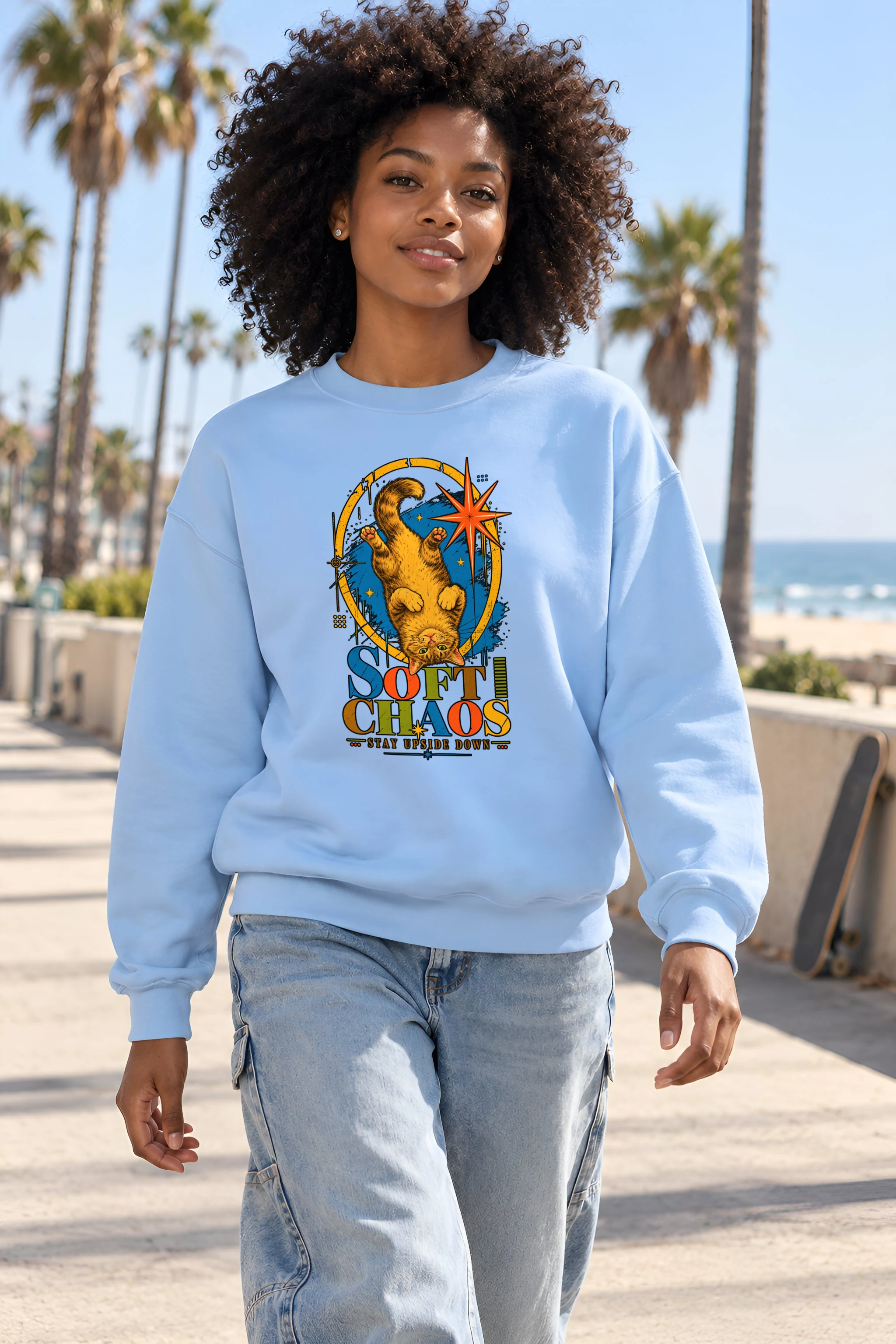"Soft Chaos" 1 Crewneck Sweatshirt