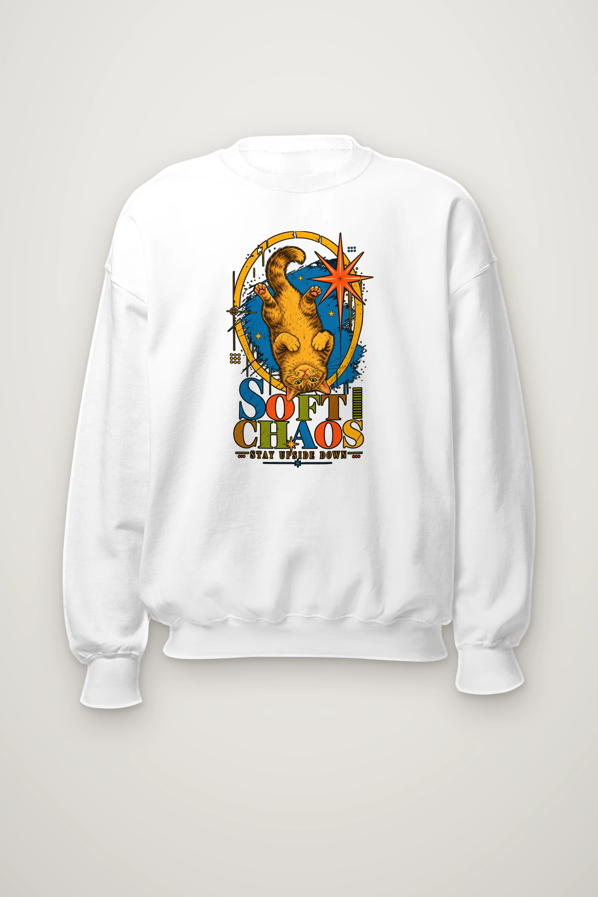 "Soft Chaos" Heavy Blend Unisex Crewneck Sweatshirt