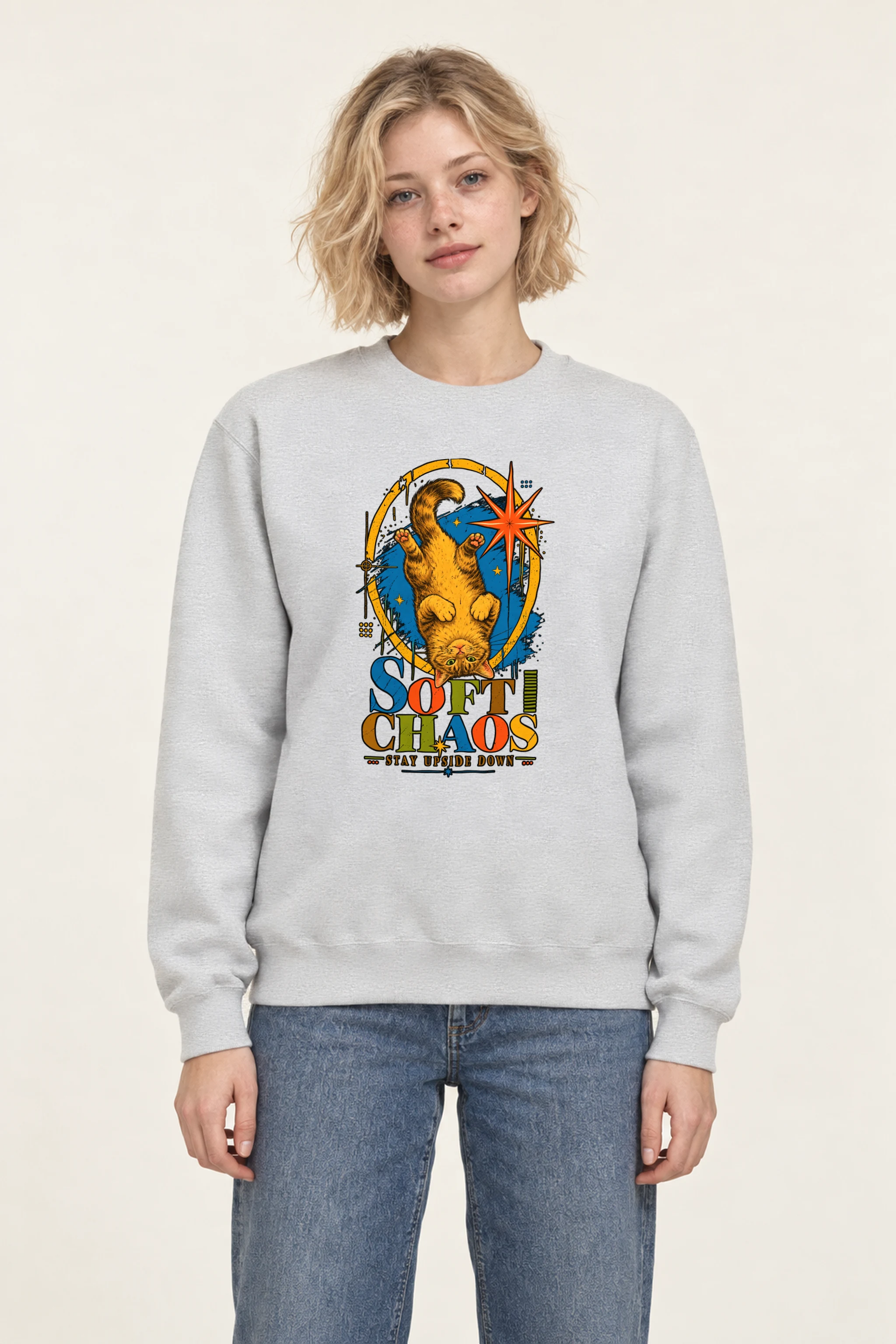 "Soft Chaos" 1 Crewneck Sweatshirt