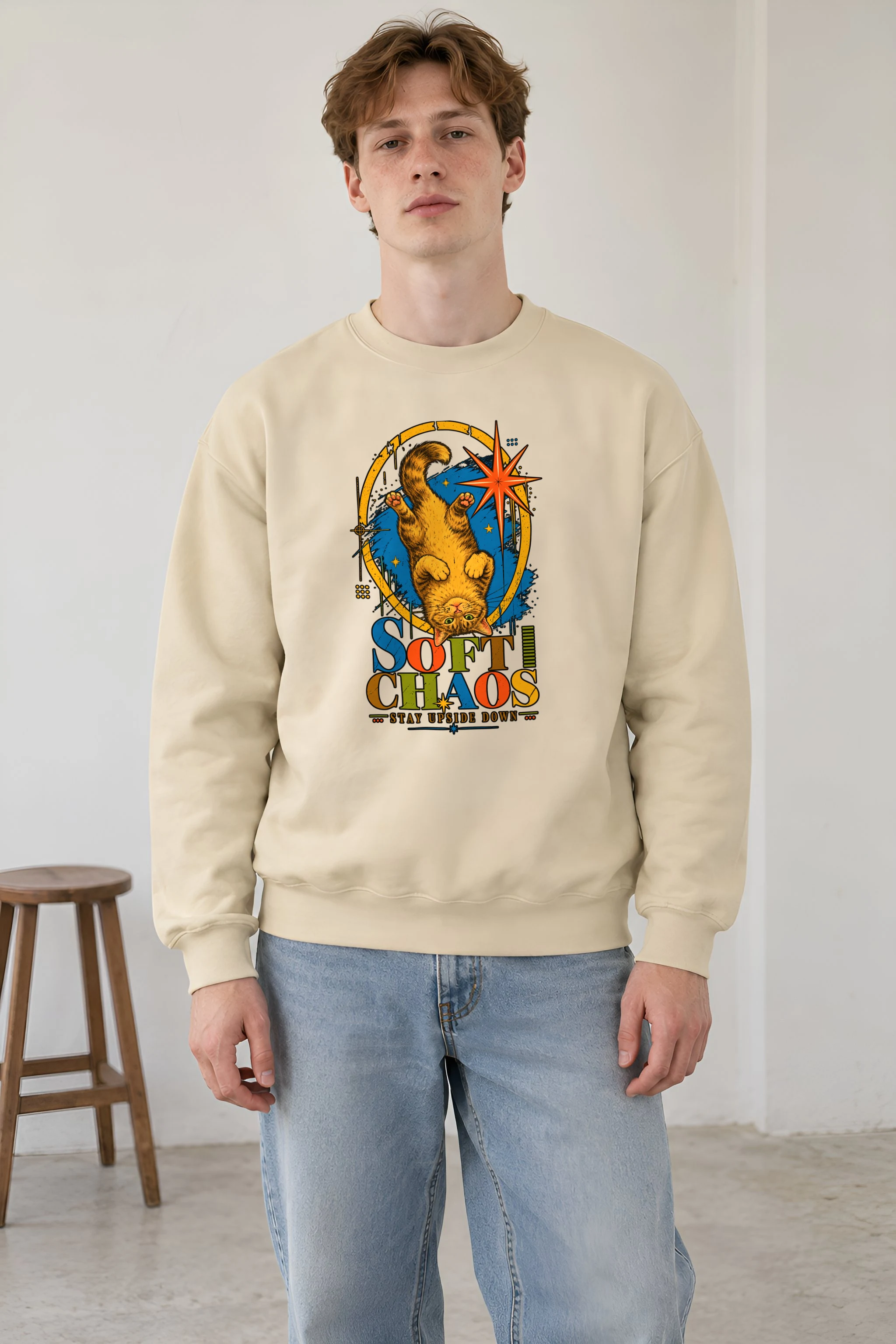 "Soft Chaos" 1 Crewneck Sweatshirt