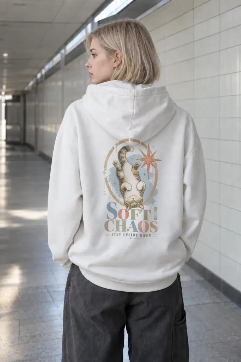 “Soft Chaos” Heavy Blend Unisex Pullover Hoodie | Gildan 18500