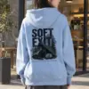 "Soft Exit Rain Check" Heavy Blend Unisex Pullover Hoodie | Gildan 18500