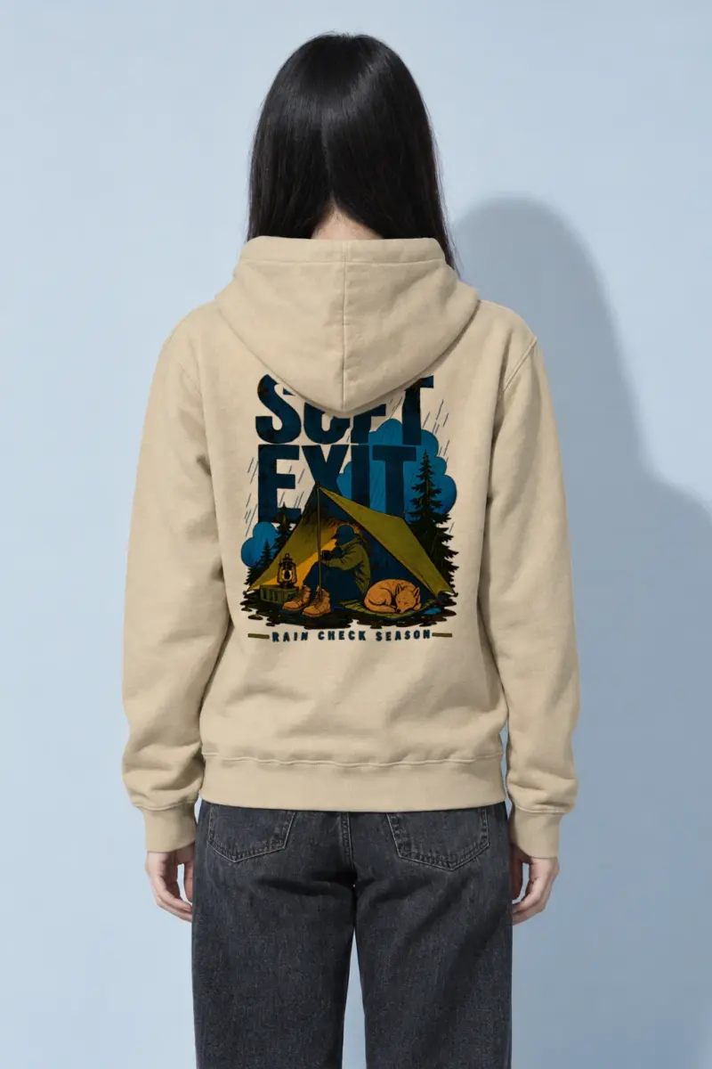 "Soft Exit Rain Check" Heavy Blend Unisex Pullover Hoodie