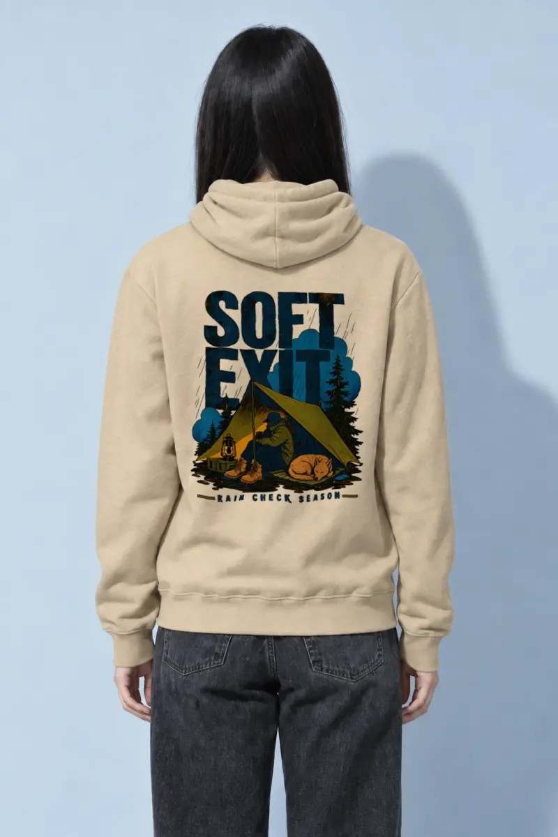 "Soft Exit Rain Check" Heavy Blend Unisex Pullover Hoodie