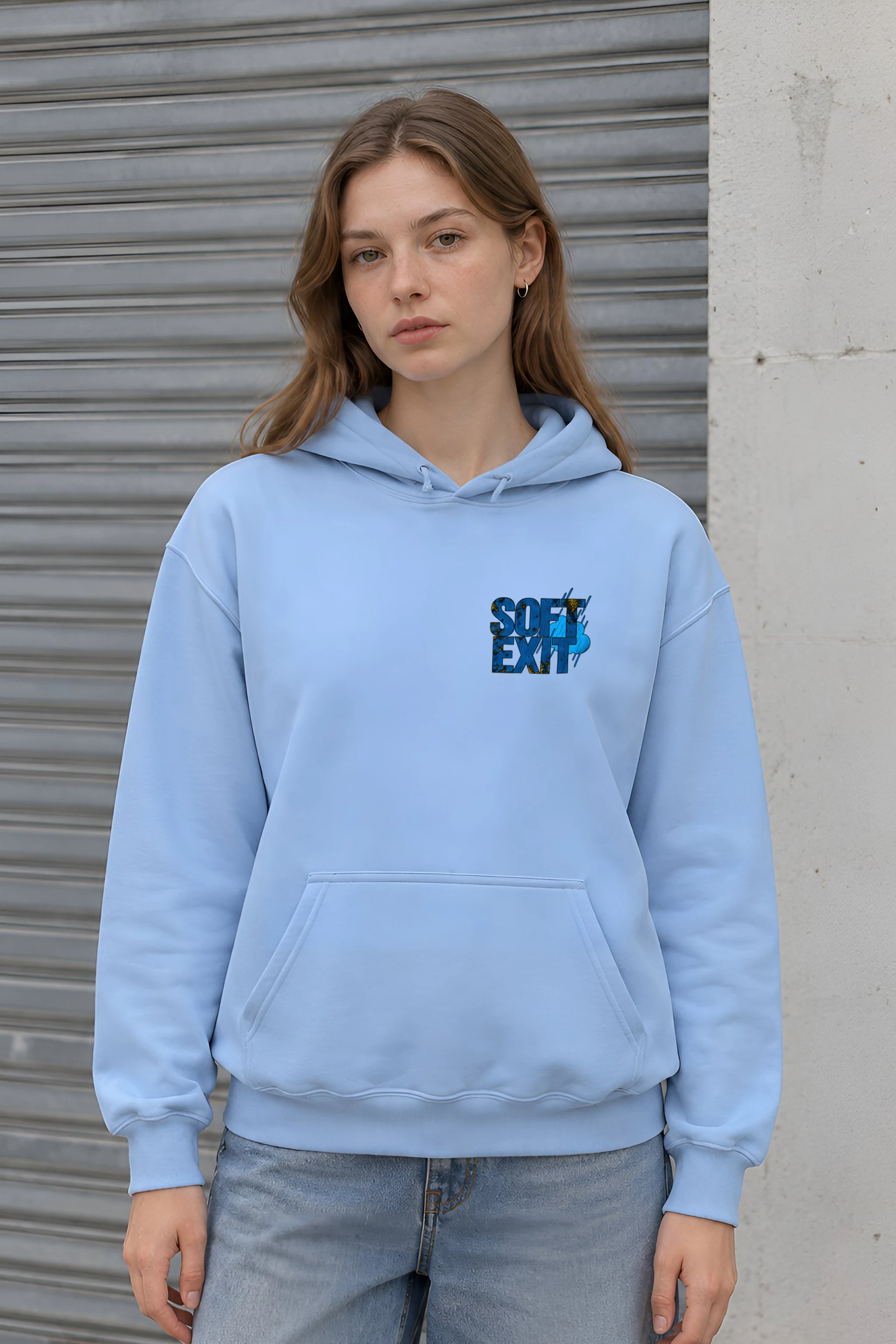 "Soft Exit Rain Check" 1 Pullover Hoodie