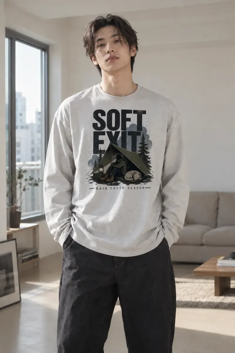 "Soft Exit" Unisex Longsleeve T-shirt | Gildan 2400