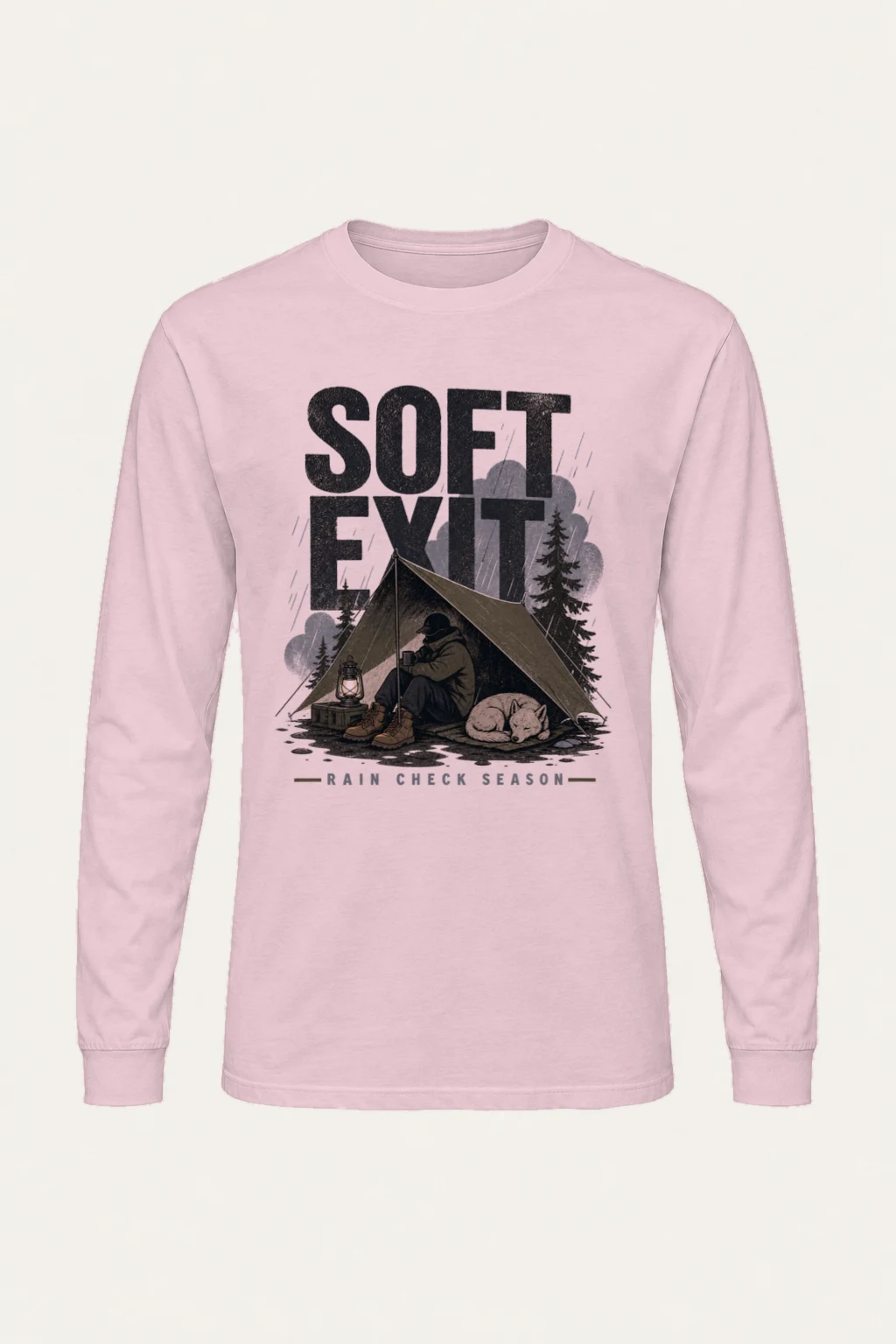 "Soft Exit" Unisex Longsleeve T-shirt | Gildan 2400